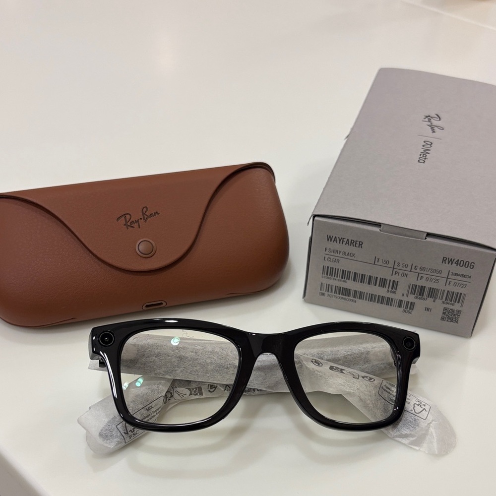 Ray-Ban Meta (Gen1) Black Wayfarer Glasses